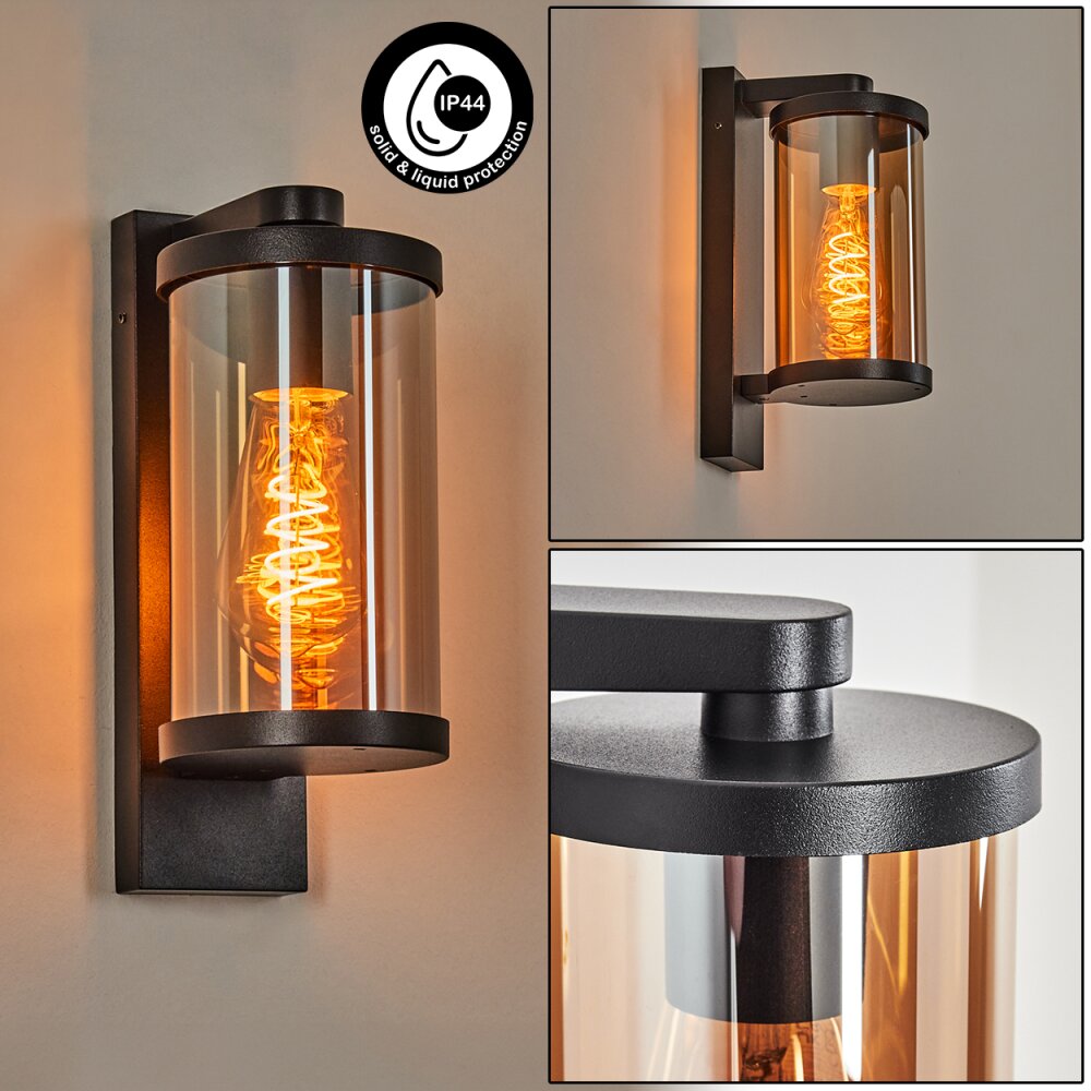 Telhada Illuminazione esterna, Lampada da parete per esterno Nero, 1-Luce main product photo