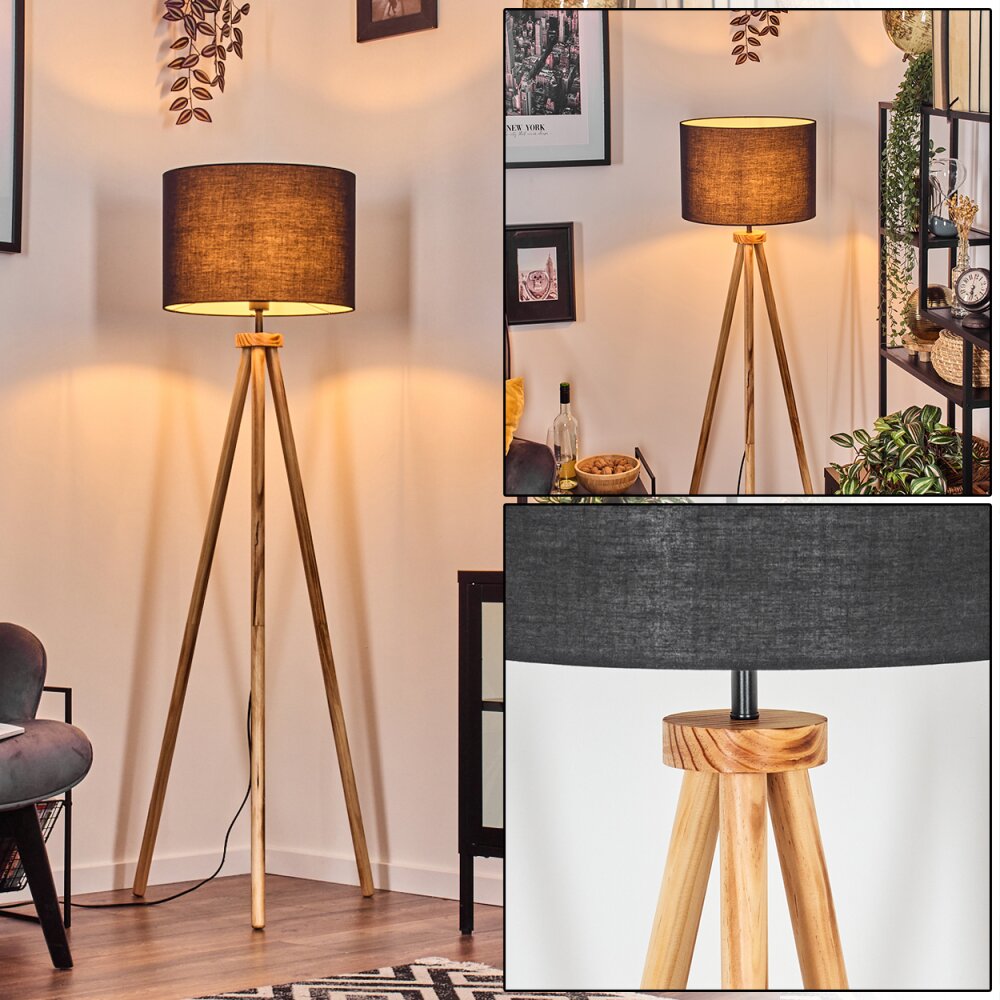 Bassagoda Lampada da terra Écru, Nero, 1-Luce main product photo