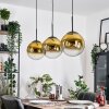 Gastor Lampadario a sospensione, Lampada a sfera, Lampada a sospensione Oro, Chiaro, 3-Luci
