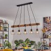 Koyoto Lampadario a sospensione, Lampada a sfera, Lampada a sospensione Écru, Nero, 5-Luci