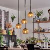 Koyoto Lampadario a sospensione, Lampada a sfera, Lampada a sospensione 35 cm Oro, Chiaro, 4-Luci