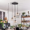 Koyoto Lampadario a sospensione, Lampada a sfera, Lampada a sospensione Ambrato, Chiaro, 4-Luci
