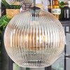Koyoto Lampadario a sospensione, Lampada a sfera, Lampada a sospensione Ambrato, Chiaro, Grigio fumo, 4-Luci