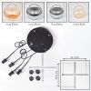 Koyoto Lampadario a sospensione, Lampada a sfera, Lampada a sospensione Ambrato, Chiaro, Grigio fumo, 4-Luci