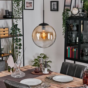 Gastor Lampadario a sospensione, Lampada a sfera, Lampada a sospensione Ambrato, Chiaro, 1-Luce