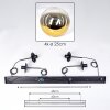 Gastor Lampadario a sospensione, Lampada a sfera, Lampada a sospensione Oro, Chiaro, 4-Luci