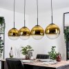 Gastor Lampadario a sospensione, Lampada a sfera, Lampada a sospensione Oro, Chiaro, 4-Luci