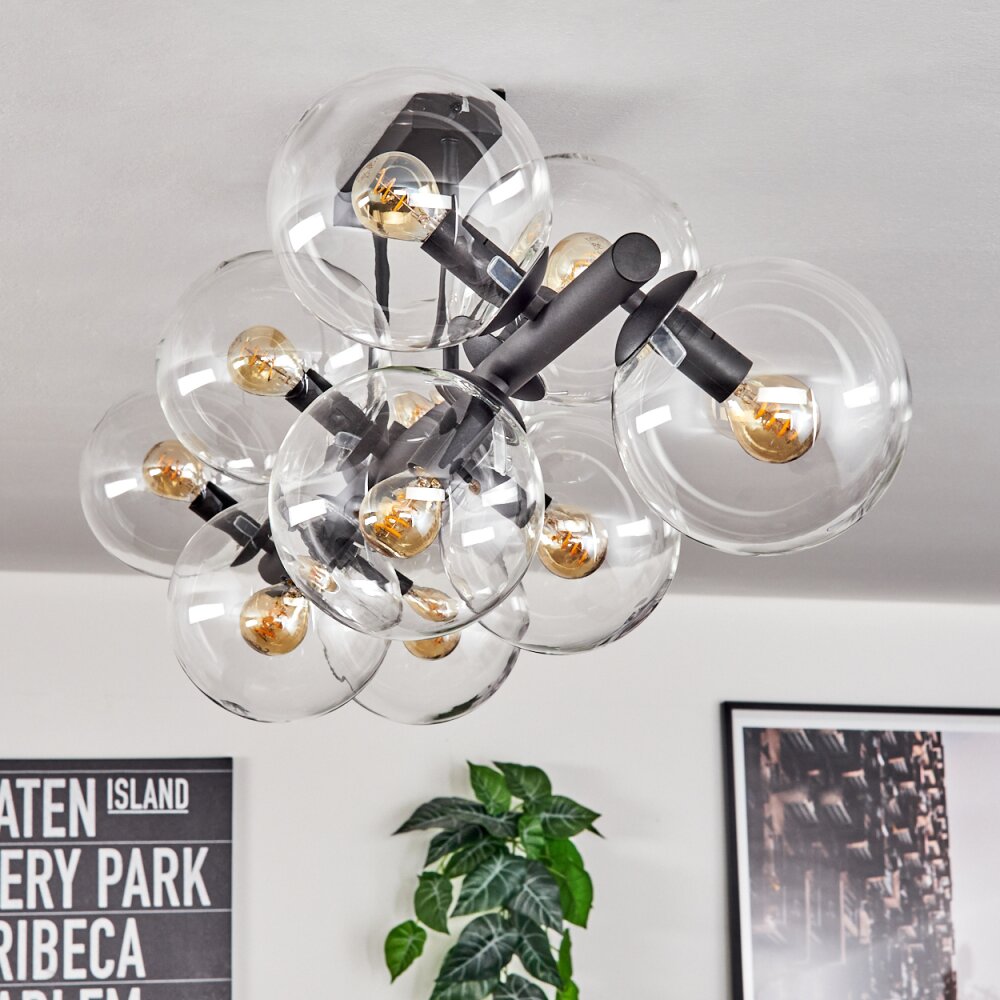Gastor Plafoniera, Lampada a sfera Chiaro, 10-Luci