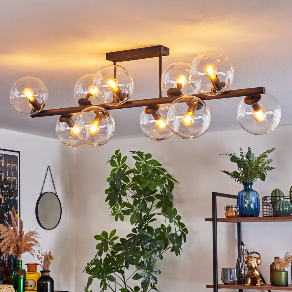 Gastor Plafoniera, Lampada a sfera Chiaro, 10-Luci