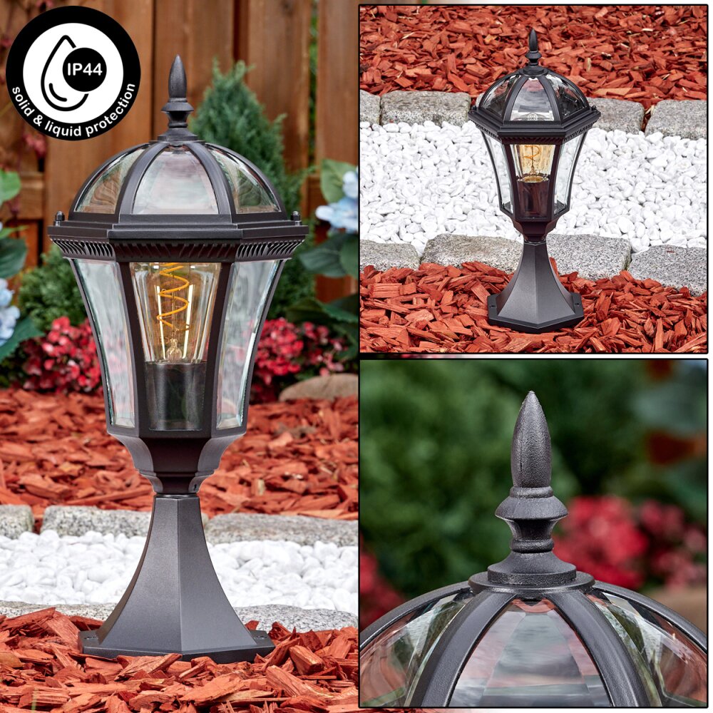 Lavajo Lampada con piedistallo, Illuminazione viale Nero, 1-Luce main product photo