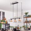 Koyoto Lampadario a sospensione, Lampada a sfera, Lampada a sospensione Ambrato, 3-Luci