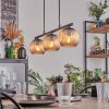 Koyoto Lampadario a sospensione, Lampada a sfera, Lampada a sospensione Ambrato, 3-Luci