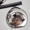 Gastor Plafoniera, Lampada a sfera Cromo, Grigio fumo, 10-Luci