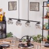 Koyoto Lampadario a sospensione, Lampada a sfera, Lampada a sospensione Chiaro, Grigio fumo, 4-Luci