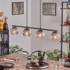 Koyoto Lampadario a sospensione, Lampada a sfera, Lampada a sospensione Chiaro, Grigio fumo, 4-Luci