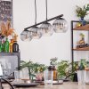 Koyoto Lampadario a sospensione, Lampada a sfera, Lampada a sospensione Chiaro, Grigio fumo, 4-Luci