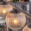 Koyoto Lampadario a sospensione, Lampada a sfera, Lampada a sospensione Ambrato, Chiaro, 4-Luci
