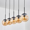 Gastor Lampadario a sospensione, Lampada a sfera, Lampada a sospensione Ambrato, 5-Luci