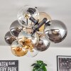 Gastor Plafoniera, Lampada a sfera Ambrato, Chiaro, Grigio fumo, 10-Luci