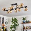 Gastor Plafoniera, Lampada a sfera Ambrato, Chiaro, 10-Luci