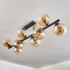 Gastor Plafoniera, Lampada a sfera Ambrato, Chiaro, 10-Luci