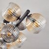 Gastor Plafoniera, Lampada a sfera Ambrato, Chiaro, Grigio fumo, 10-Luci