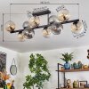 Gastor Plafoniera, Lampada a sfera Ambrato, Chiaro, Grigio fumo, 10-Luci