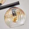 Gastor Plafoniera, Lampada a sfera Ambrato, Chiaro, Grigio fumo, 10-Luci