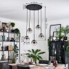 Gastor Lampadario a sospensione, Lampada a sfera, Lampada a sospensione Chiaro, Grigio fumo, 5-Luci