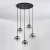 Gastor Lampadario a sospensione, Lampada a sfera, Lampada a sospensione Chiaro, Grigio fumo, 5-Luci