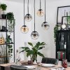 Gastor Lampadario a sospensione, Lampada a sfera, Lampada a sospensione Ambrato, Chiaro, Grigio fumo, 5-Luci