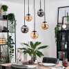 Gastor Lampadario a sospensione, Lampada a sfera, Lampada a sospensione Ambrato, Grigio fumo, 5-Luci
