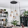 Gastor Lampadario a sospensione, Lampada a sfera, Lampada a sospensione Ambrato, Chiaro, 5-Luci