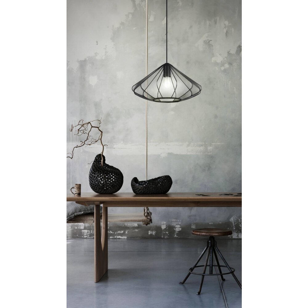 Illuminazione Eglo DOLWEN Lampadario a sospensione Nero, 1-Luce main product photo