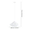 Illuminazione Eglo DOLWEN Lampadario a sospensione Bianco, 1-Luce