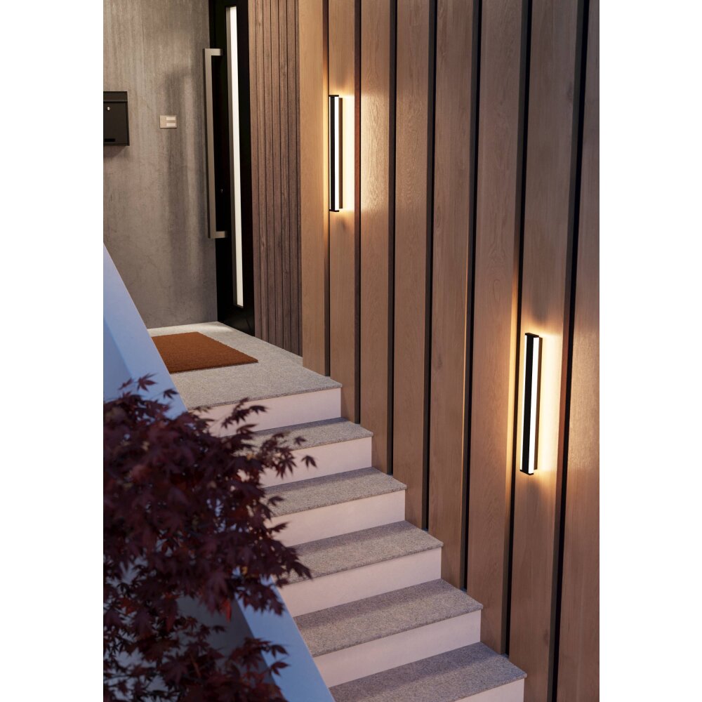 Illuminazione Eglo NEVIANO Lampada da parete per esterno LED Nero, 2-Luci main product photo