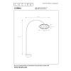 Illuminazione Lucide CORINA Lampada da terra, Lampade ad arco Ottone, 1-Luce