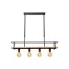 Illuminazione Lucide MILONGA Lampada a sospensione Nero, 4-Luci