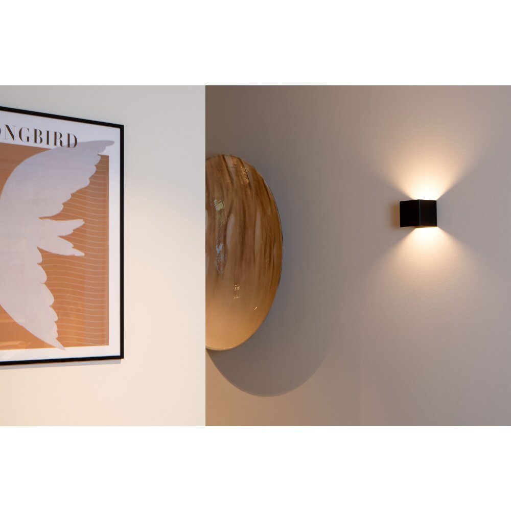 Illuminazione Lucide VERTIGO Applique LED Nero, 1-Luce, Sensori di movimento main product photo