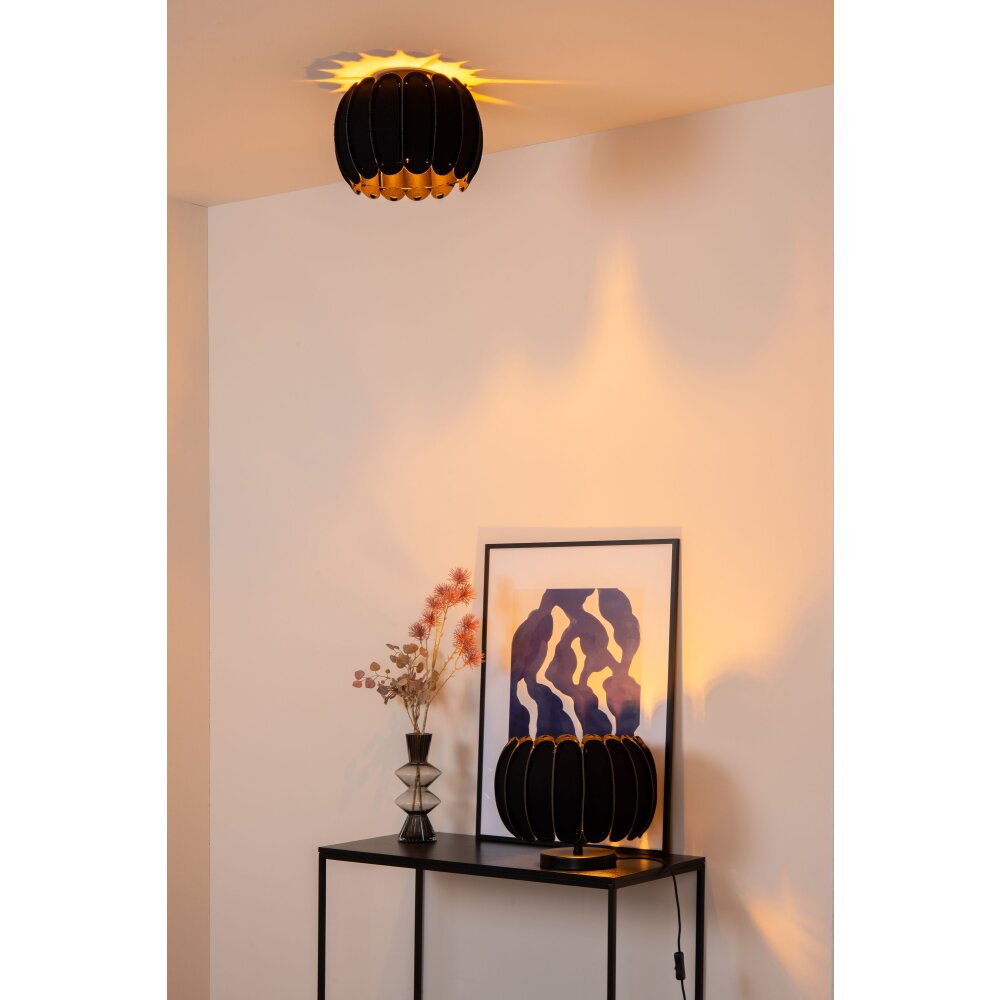 Illuminazione Lucide SPENCER Lampada da tavolo Nero, 1-Luce