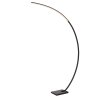 Illuminazione Lucide CURVE Lampada da terra, Lampade ad arco LED Nero, 1-Luce
