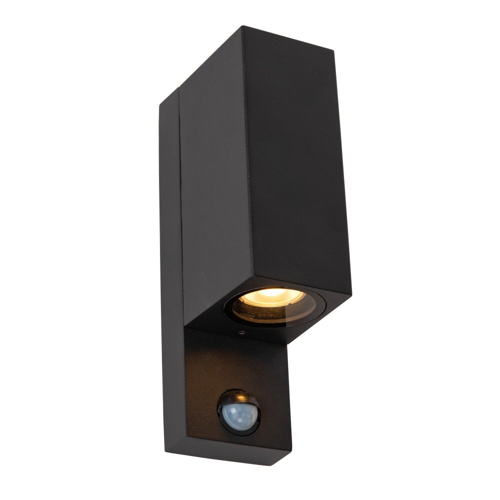 Illuminazione Lucide IR Lampada da parete per esterno Nero, 2-Luci, Sensori di movimento main product photo