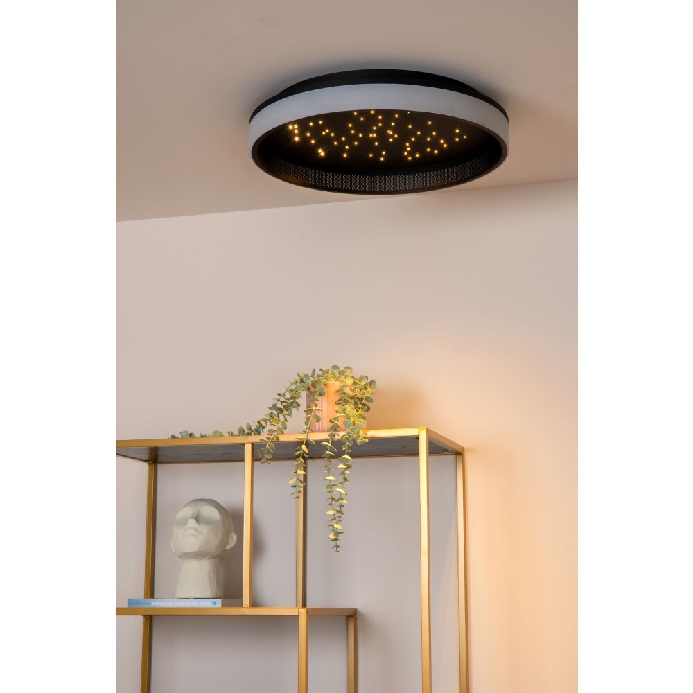 Illuminazione Lucide ESTREJA Plafoniera LED Nero, 1-Luce