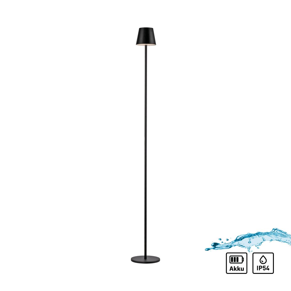 Illuminazione Leuchten Direkt EURIA Lampada da terra LED Nero, 1-Luce