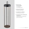 Illuminazione Leuchten Direkt ANSELM Lampada da terra LED Nero, 1-Luce Illuminazione Leuchten Direkt ANSELM Lampada da terra LED Nero, 1-Luce