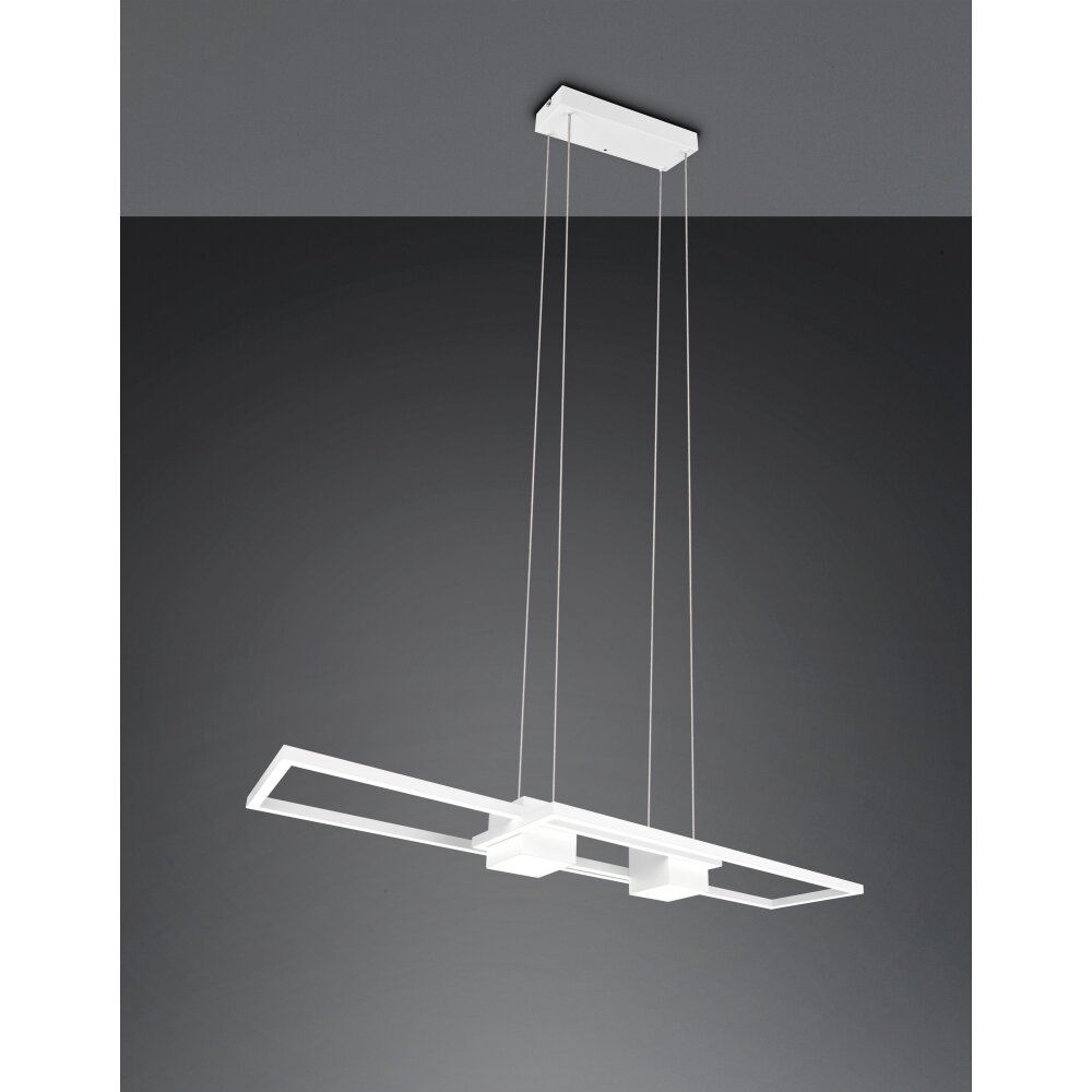 Illuminazione Trio Leuchten ALBANY Lampada a sospensione LED Bianco, 1-Luce, Telecomando main product photo