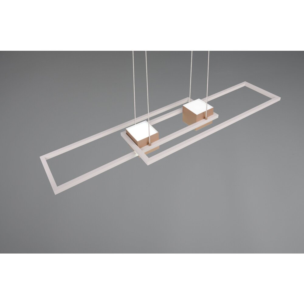 Illuminazione Trio Leuchten ALBANY Lampada a sospensione LED Marrone, 1-Luce, Telecomando