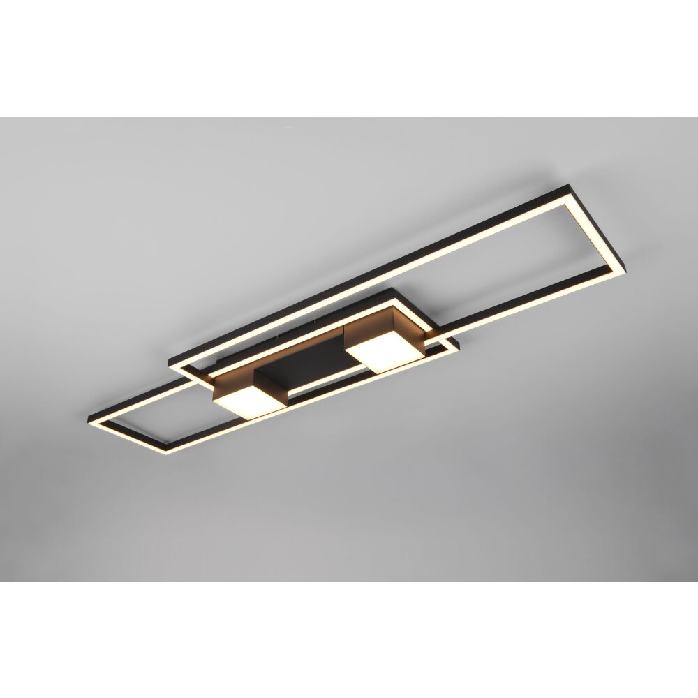 Illuminazione Trio Leuchten ALBANY Plafoniera LED Nero, 1-Luce, Telecomando main product photo