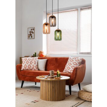 Illuminazione Trio Leuchten Cork Lampada a sospensione Colorato, 3-Luci