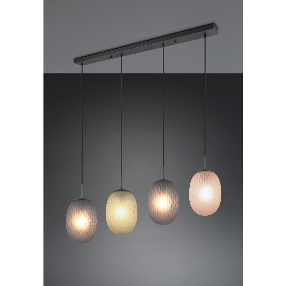Illuminazione Trio Leuchten Facette Lampada a sospensione Nero, 4-Luci main product photo